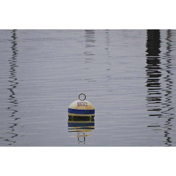 Latitude Run® Mooring Marker 156 Framed On Canvas by Graffitee Studios